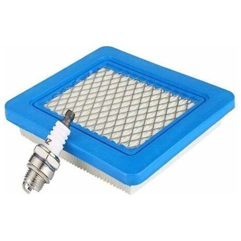 Filtre à Air Tondeuse Bougie pour Briggs & Stratton Moteurs Série 625 650 675 491588 399959 491588S Wolf 2058411 Honda GCV Accessoires (Filtres à air & L7T Bougie),