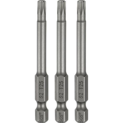 3Pcs Embout Tournevis T25 Torx Pointe Magnétique 6 Pointes (1/5)