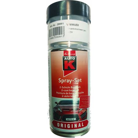 Pintura de retoque para coche VW Audi LZ9Y Phantom Schwarz, spray de 150 ml, auto K (1/5)
