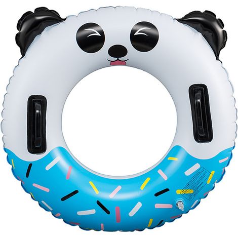Bouée Gonflable Enfants - PVC Épais 0,3 mm Sans Couture - Valve Anti-Fuite - Design Panda Tambour - Pour Piscine Plage - 1 Pièce (1/5)