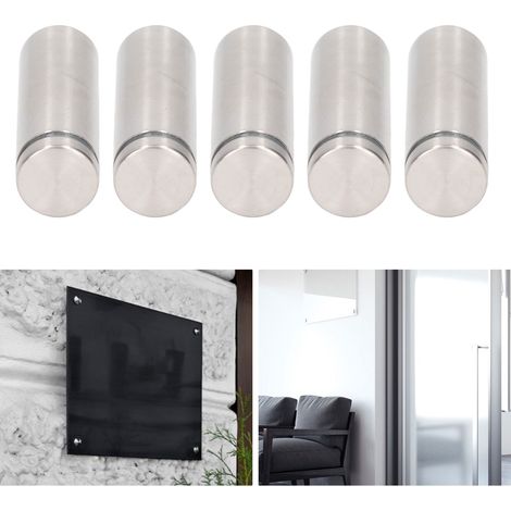 Ensemble de 12 vis de fixation en acier inoxydable, support mural 1960 mm, vis pour porte-panneau, kit de vis publicitaires pour le montage de cadres photo en acrylique et de quincaillerie en verre. (1/5)