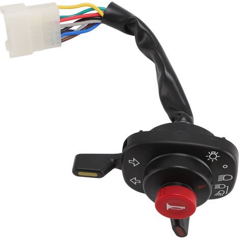 Interrupteur combiné de Phare, fabriqué en Plastique Haute Résistance, avec Fonction de Contrôle Facile, adapté pour Moissonneuse 588IG 688 888 RS19, Tension de Fonctionnement DC. (1/5)