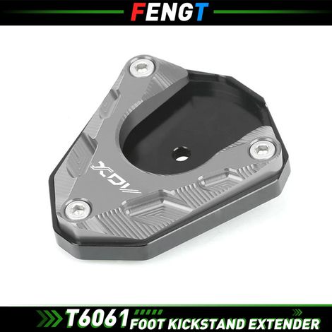 (GRIS) Compatible avec WMoto XDV 250i, XDV250si, XDV300i et LONGJIA XDV250/300 : rehausseur de béquille latérale, support et extension de support maxpower (1/4)