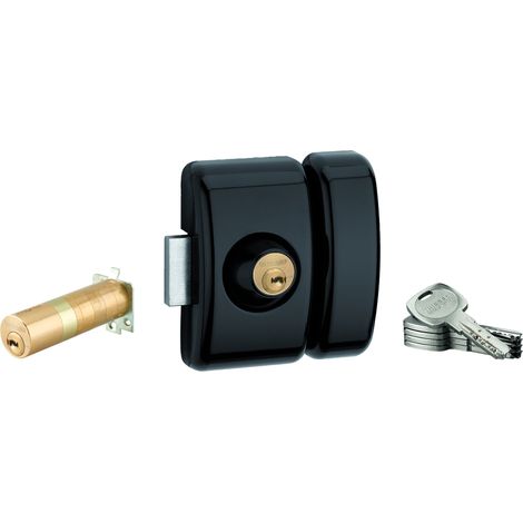 THIRARD - Verrou universel Transit 2 ajustable, double cylindre, noir, 5 clés - THIRARD (1/5)