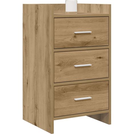 Maison Exclusive - Comodini Rovere Artigianale 40 x 36 x 70 cm (1/5)