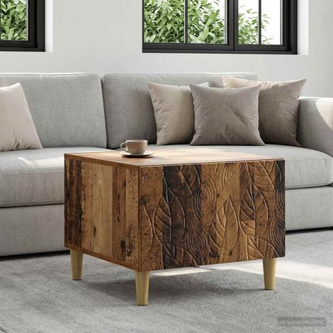 vidaXL Table basse Bois ancien 50 x 49 x 40 cm Bois d'ingénierie (1/5)