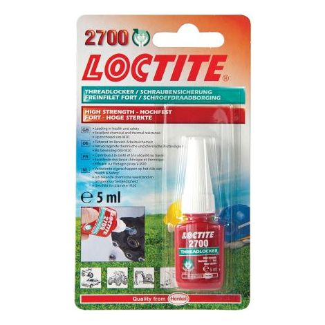 Frein filet Loctite Vert Loctite 2700, Durcissement 24 h, 5 ml Force : Fort ( Prix pour 1 ) (1/3)