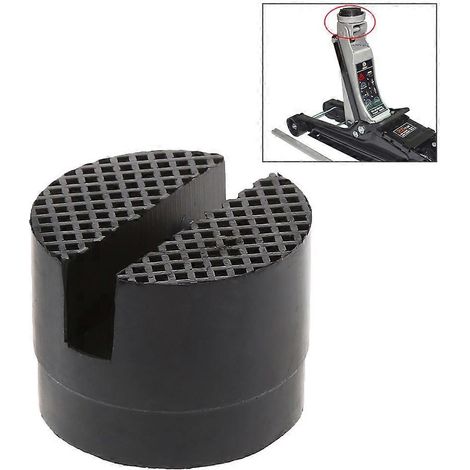 Patin de cric en caoutchouc rainuré pour plancher de voiture, adaptateur de protection de cadre, outil de patin de cric (1/4)