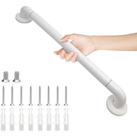 Haltegriffe für Badezimmer mit rutschfesten Griffen und beleuchteten Sicherheitsringen, für Toiletten, Duschen, Handtuchhalter und Treppenhilfen für Senioren und Kinder, 50 cm