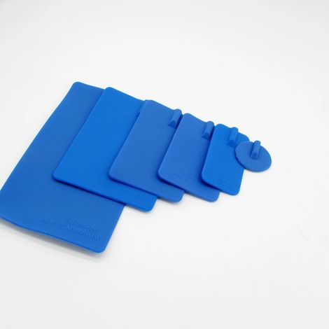 Filiyano-10 électrodes de rechange rectangulaires en caoutchouc non adhésives pour appareil TENS/EMS (7 x 11 cm / 18,5 x 10 cm) 04448