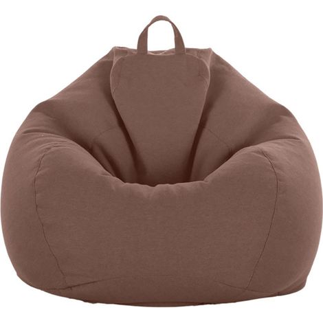 Sac de canapé Lazy Housse de Canapé Inclinable Tissu Housses de Fauteuil Housse de Chaises sans Remplissage Siège Pouf Feuilletée Tatami Salon Meubles (Brun, 60x75cm) (1/5)