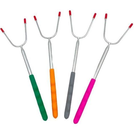 Fourchette Télescopique - Acier - 115 Cm Dépliée - 29 Cm Pliée - Espacement 8 Cm - Set De 4 (1/2)