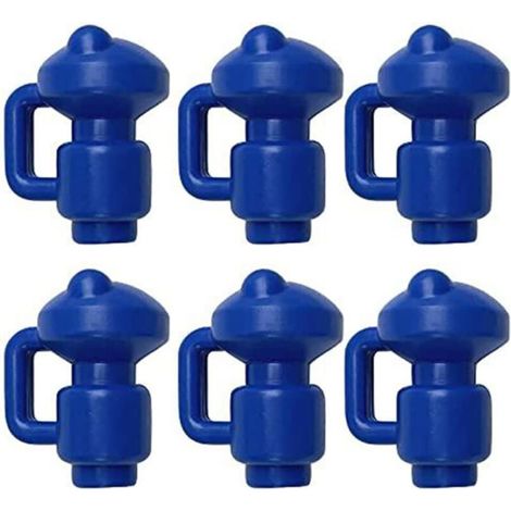 Embouts de protection pour trampoline Ulisem, 6 pièces, embouts pour poteaux de filet de trampoline Ø 3,2 mm, embouts particulièrement robustes et résistants aux intempéries, embouts pour poteaux de s (1/4)