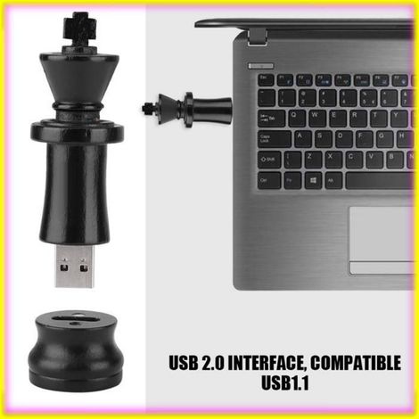 keenso Mémoire USB 2.0 Black Wooden Chess Data Storage USB 2.0 Flash Drive U Memory Disk Compatible informatique boite 16 GB (1/5)