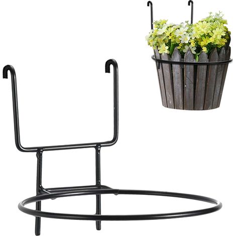 Wendbarer Balkon-Pflanzenhänger – rutschfestes Gartenaccessoire, Schwarz/Eisen, 150 g – inklusive flexiblem, personalisiertem Zertifikat (1/5)