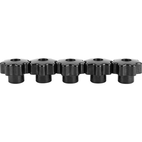 5 pièces écrous poignées de poignée 7 étoiles avec noyau en laiton de 10 mm pour outil d'équipement industriel(CM10x40(throughhole)) (1/5)