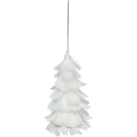 Baumschmuck Federn weiß 15cm - Atmosphera créateur d'intérieur