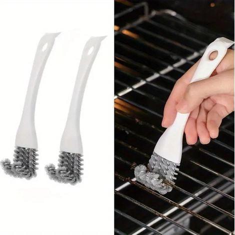 Spazzola creativa per la pulizia di griglie per barbecue, adatta per raggiungere angoli e fessure difficili da pulire di fornelli, forni, piani di lavoro, ecc., un potente strumento di pulizia per rim