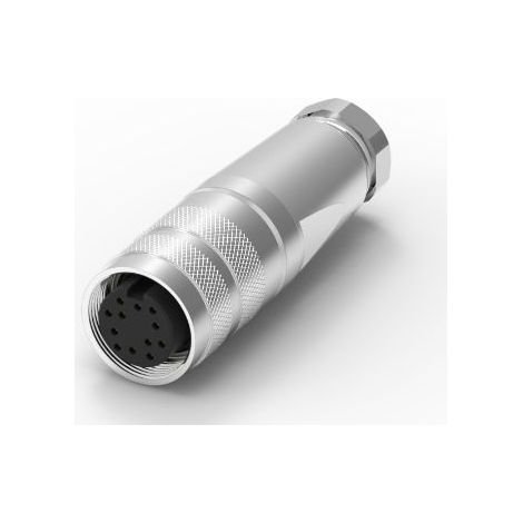Connecteur DIN RS PRO, 12 contacts, Femelle, Montage sur câble, A souder M16 ( Prix pour 1 )