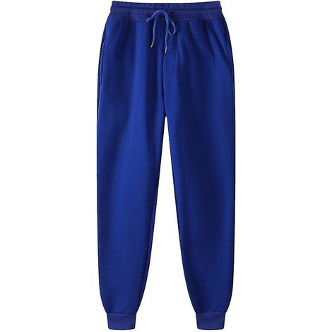 Pantalon homme, pantalon de survêtement, legging rembourré, pantalon décontracté - XXL - Bleu (1/5)