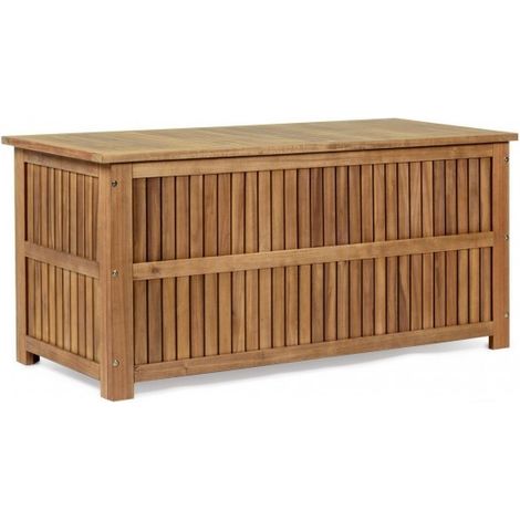 Coffre de rangement extérieur en bois pour coussins Noemi (1/5)