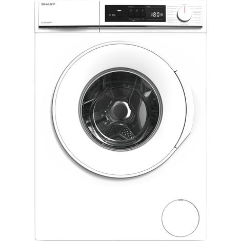 Sharp ES-NFA814BWNNA lavatrice Caricamento frontale 8 kg 1400 Giri/min Bianco