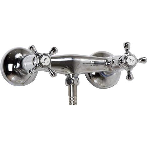 1 Robinet De Douche, Laiton Chromé, Disques Céramique, Antigona, Salle De Bain