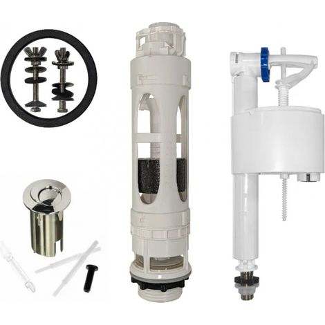D-SENSO-Mechanismus 3 bis 6 Liter, mit von unten gespeistem Schwimmerhahn