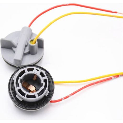 Connecteur De Douille Pour Ampoule - BA15S 1156 382 - Étanche Avec Joint En Caoutchouc - Pour Feu Indicateur Arrêt Frein - 2 Pièces (1/5)