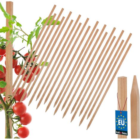 Tuteurs en bois KOTARBAU® pour tomates, légumes, support pour arbres et arbustes, 50 cm, lot de 20 (1/5)