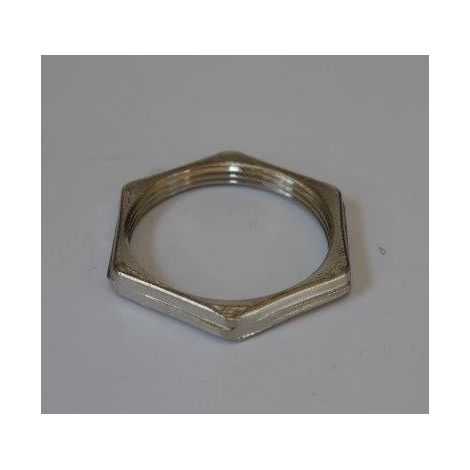 Ecrou hexagonal métal gris ISO40 pour presse étoupe métal LEGRAND