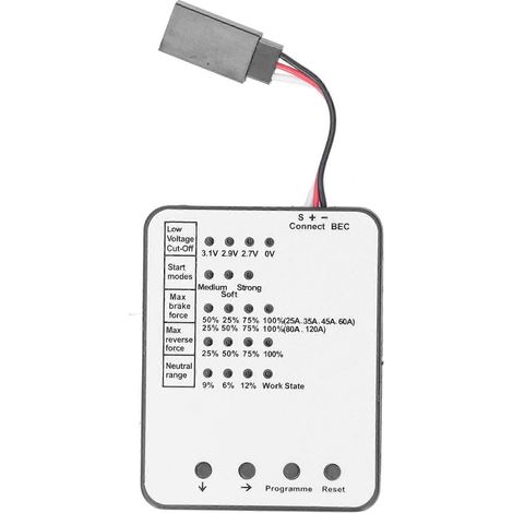 Carte de programmation pour voiture RC, carte de programmation LED, carte de programmation ESC pour ZD Racing