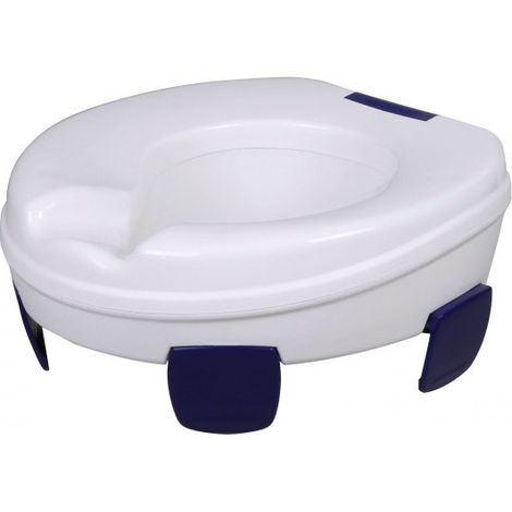 Sahag 580540 asiento de inodoro Tapa dura de inodoro Plástico Azul, Blanco (1/5)