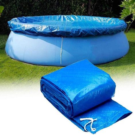 Bâche Pour Piscine Ronde - 305 cm De Diamètre - En Tissu PE Tissé - Protection Antipoussière Et Étanche - Pour Piscines Gonflables Et À Structure Rondes - 1 Pièce (1/5)
