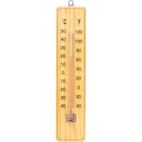 Thermometer Strend Pro, TMM-032 Woody, Außen, für Fenster, 220x50x10 mm, Holz (1/4)