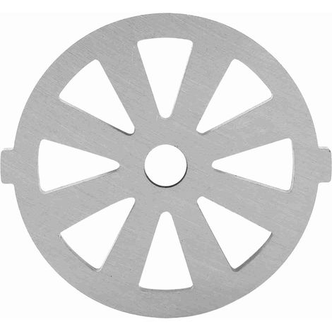 Disque de hachoir à viande 7mm, alliage robuste argenté, diamètre 53mm, accessoire universel pour préparation maison facile et précise (1/5)