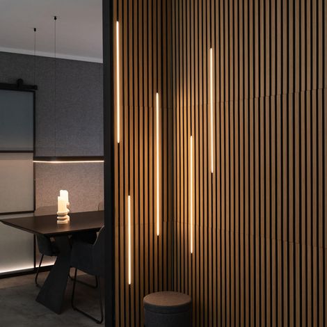 HOME DELUXE - Barre lumineuse LED pour panneau acoustique NOX - Kit de démarrage XL - 40 x 80 cm  Barre LED, kit d'éclairage, bande LED