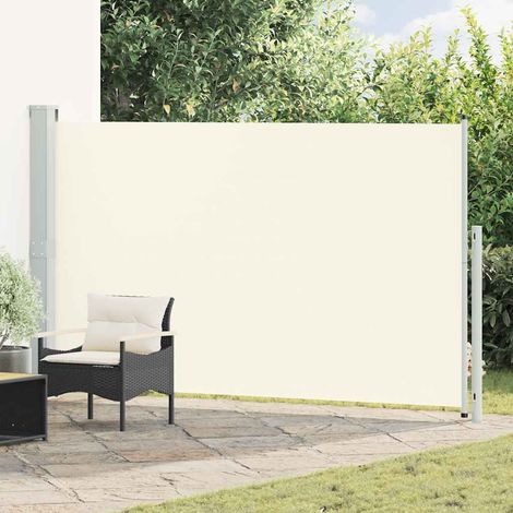 Tenda Laterale Retrattile per Patio 180x300 cm Crema vidaXL