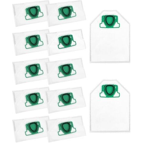 DTEKGAZ - 12-teiliges Staubsaugerbeutel-Set, kompatibel mit Vorwerk Kobold VK200 FP200, Ersatzstaubbeutel-Zubehör für VK 200 FP 200 (1/4)
