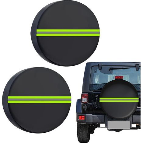 2pcs Housses De Pneus De Voiture ,Protecteur Anti-Vent Impermeable Poussiere Reflet,Protector Anti-Poussière Étanche Réfléchissant pour Extérieur,Voyage Garage Remorque Camping Parking Maison Caravan (1/5)