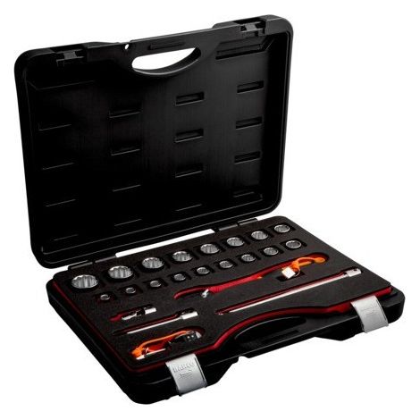 BAHCO - Coffret de douilles métriques et accessoires 1/2 pr le travail en hauteur - 22Pc (1/2)