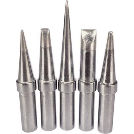 Lot De 5 Pointes De Fer À Souder De Rechange Pratiques Sans Plomb Eta Etb Etd Ets Ett Pour Weller Wesd51 Wesd50 Wcc100 (1/5)