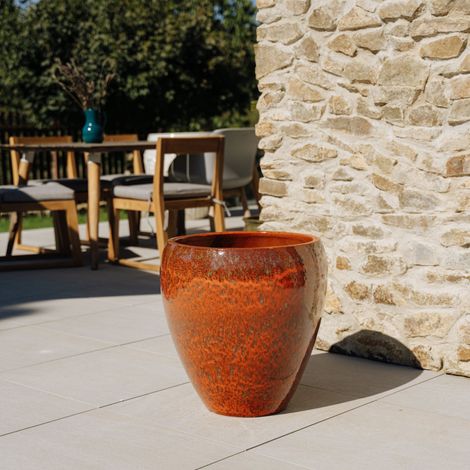 Vaso LAFONTAINE 30x45cm ruggine d'autunno