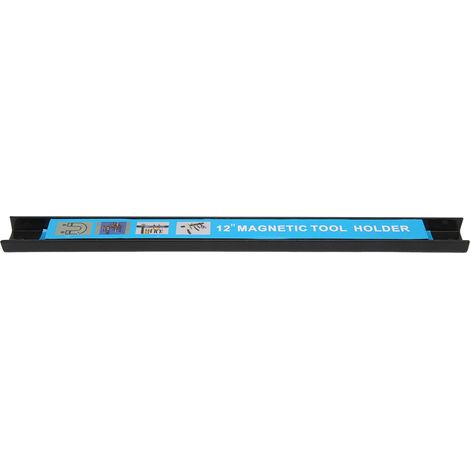 Barre de rangement magnétique 5 kg 12 pouces, support à outils pour atelier garage maison, bande de fixation murale rail. (1/5)