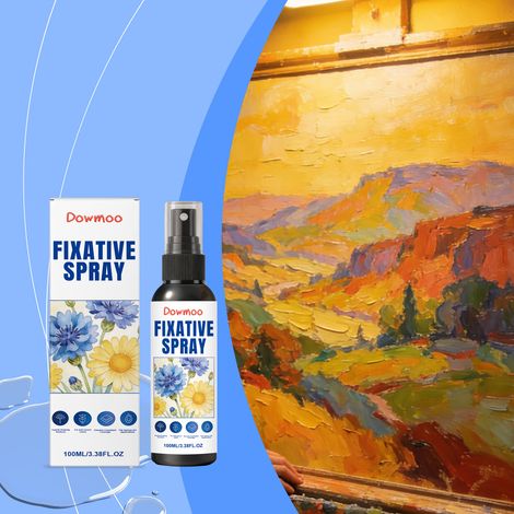 Fixierspray für Kunstwerke, Gemälde und Bilder schnelltrocknendes, filmbildendes Pflegespray matt, nicht reflektierend – 100 ml -- DE (1/5)
