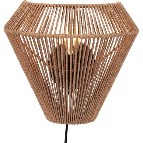 Anne Lighting - aplique de pared - Maze - natural - algodón -