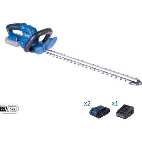 Heckenschere 20V 2 akkus 2.0Ah + Ladegeraet ixes Scheppach c-ht570-x (1/4)
