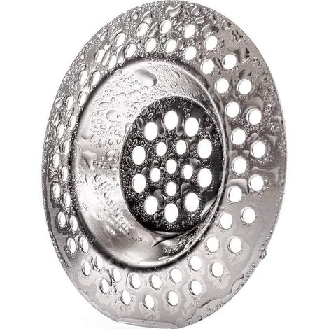 Lot de 4 filtres de bonde inox pour éviers cuisine salle de bain et drains au sol (1/2)