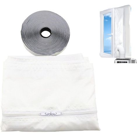 Kit di sigillatura per finestre per condizionatori portatili - Striscia di ventilazione per finestre a battente da 500 cm (1/5)