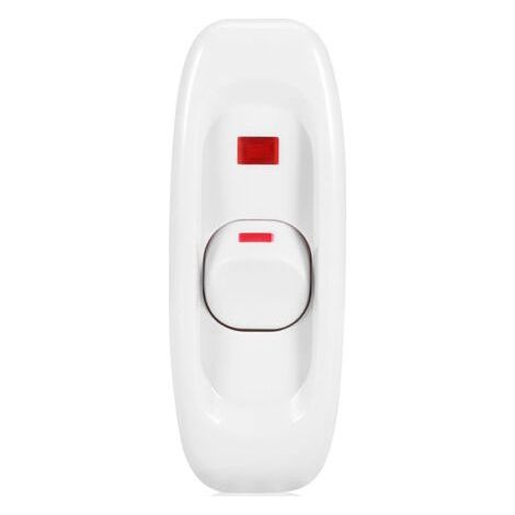 AC 250V 10A Inline On/Off Desk Lamp Cord Cable Switch with White LED Indicator (1/5)
